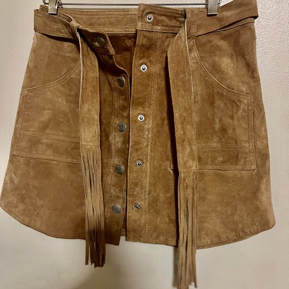 Blank Suede Skirt - Picture 2 of 15